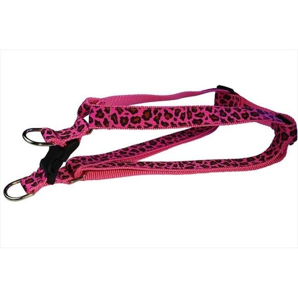 Sassy Dog Wear Sassy Dog Wear LEOPARD-FRUIT PUNCH3-H Leopard Dog Harness; Pink - Medium LEOPARD-FRUIT PUNCH3-H